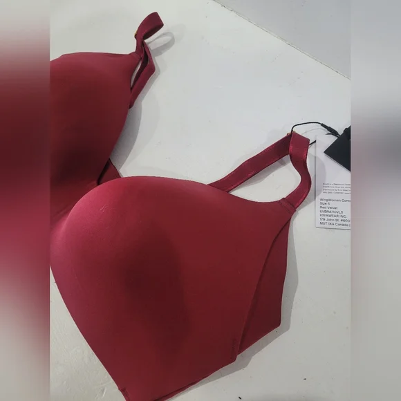 New Knix Wing Womens Contour Bra Size 5 Red Velvet - Picture 6 of 10